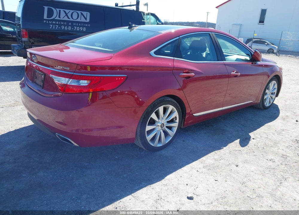 2016 HYUNDAI AZERA LIMITED VIN: KMHFH4JGXGA508367