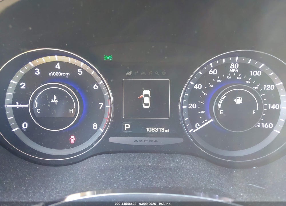 2016 HYUNDAI AZERA LIMITED VIN: KMHFH4JGXGA508367