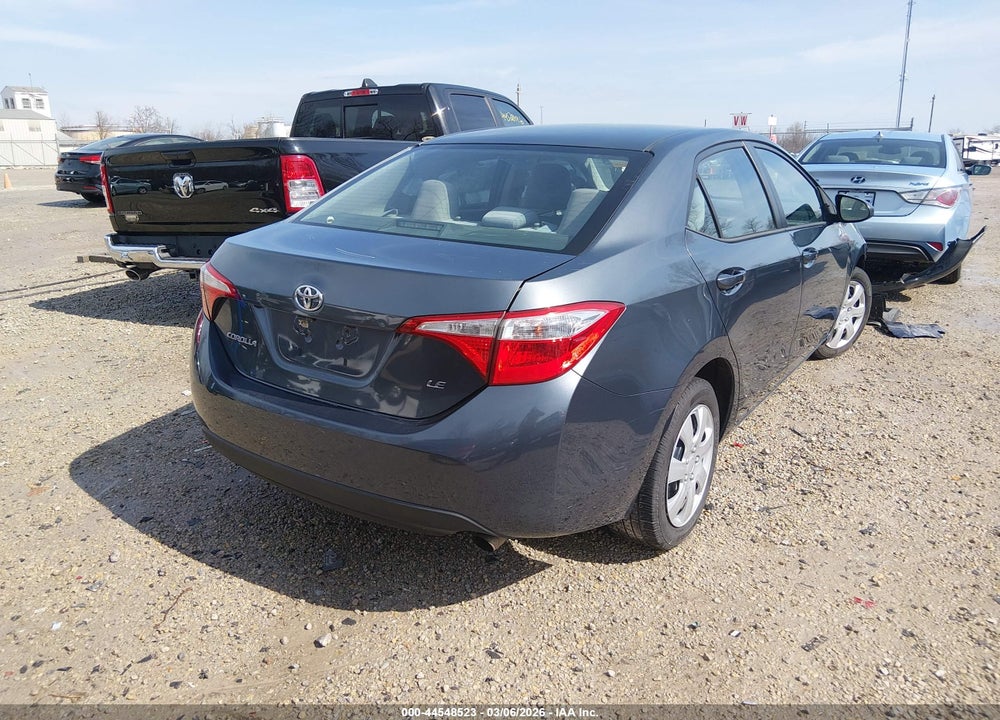 2016 TOYOTA COROLLA LE VIN: 5YFBURHE2GP510030
