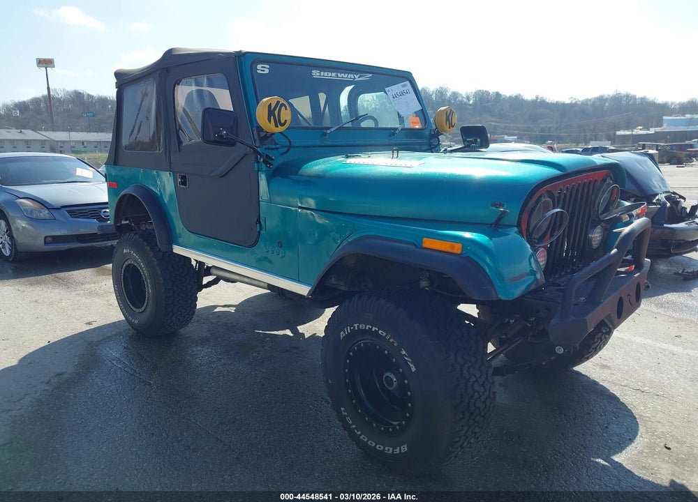 1979 JEEP CJ7 4WD VIN: 0000J9A93AC835481