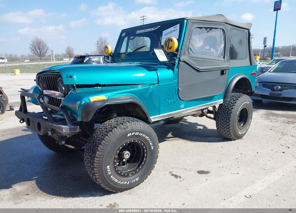 1979 JEEP CJ7 4WD VIN: 0000J9A93AC835481