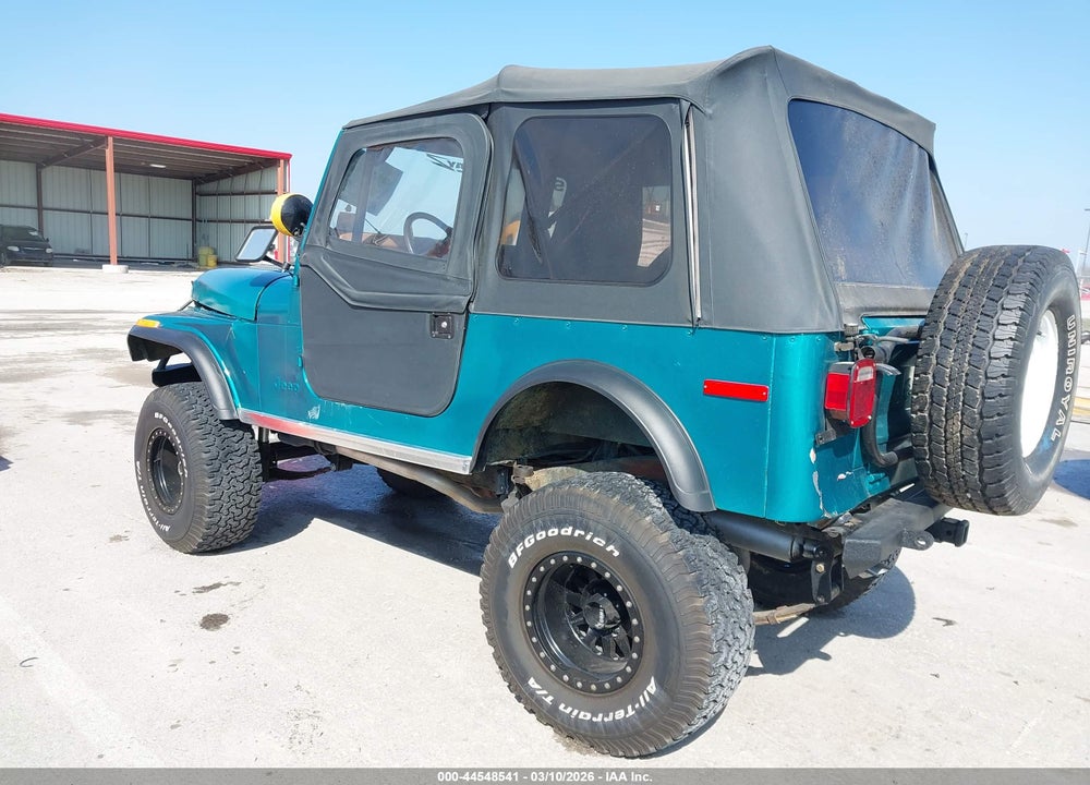 1979 JEEP CJ7 4WD VIN: 0000J9A93AC835481