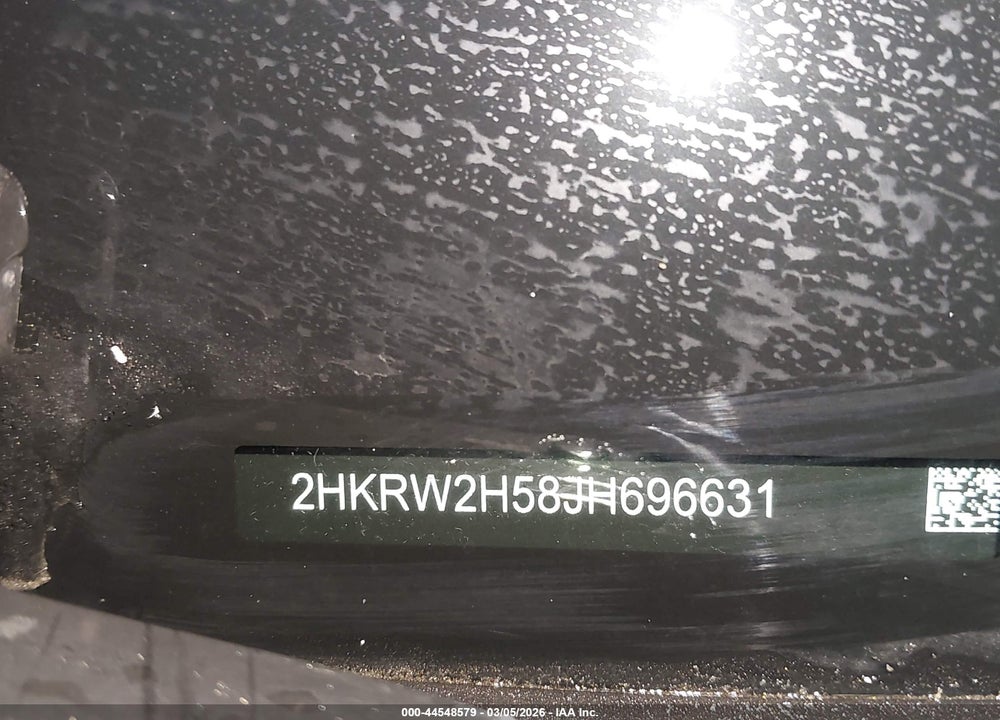 2018 HONDA CR-V EX VIN: 2HKRW2H58JH696631