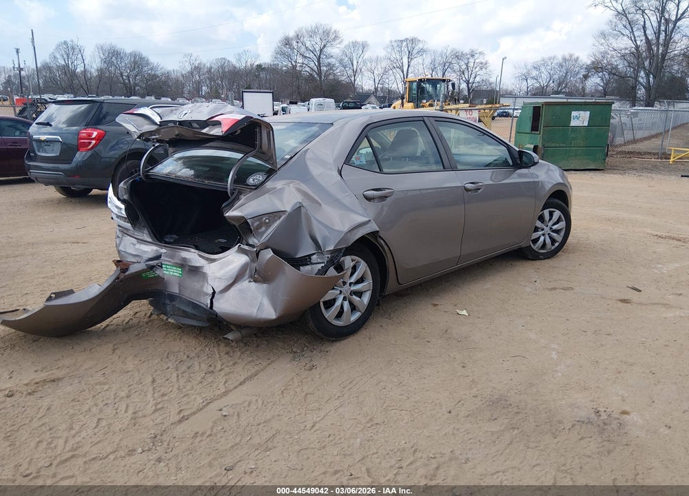 2015 TOYOTA COROLLA LE VIN: 2T1BURHE7FC286798