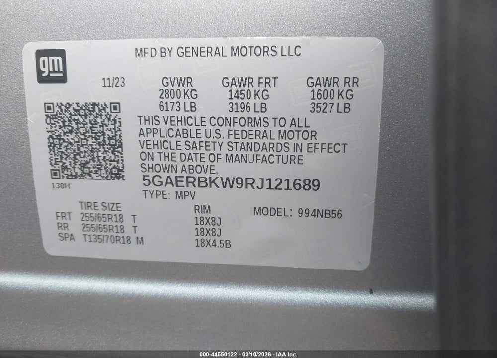 2024 BUICK ENCLAVE ESSENCE FWD VIN: 5GAERBKW9RJ121689