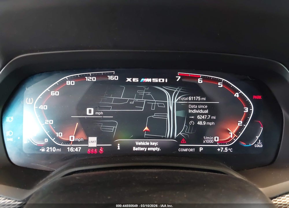 2020 BMW X6 M50I VIN: 5UXCY8C0XL9B13892