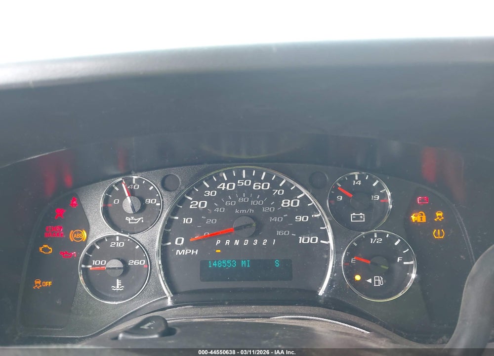 2013 CHEVROLET EXPRESS 1500 WORK VAN VIN: 1GCSGAFXXD1161602