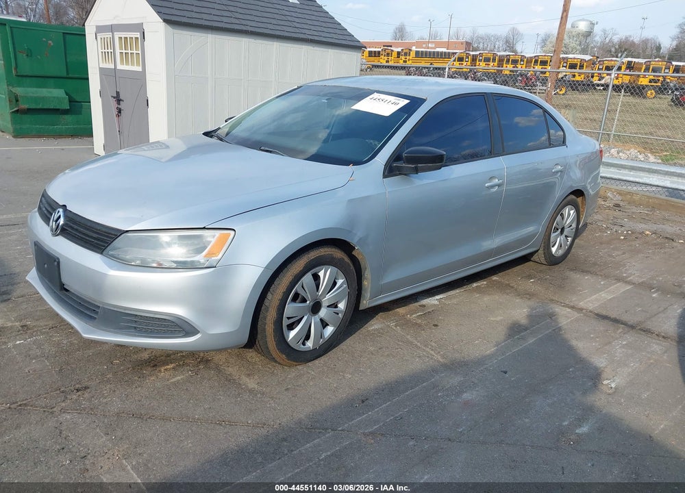 2012 VOLKSWAGEN JETTA 2.0L S VIN: 3VW2K7AJ2CM394523
