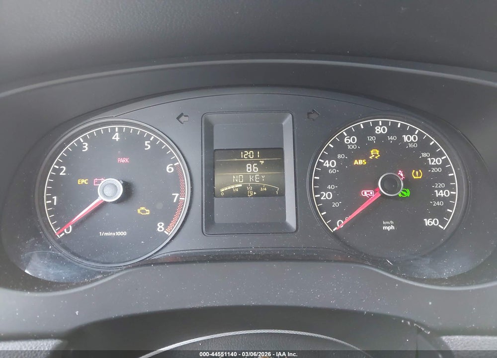 2012 VOLKSWAGEN JETTA 2.0L S VIN: 3VW2K7AJ2CM394523