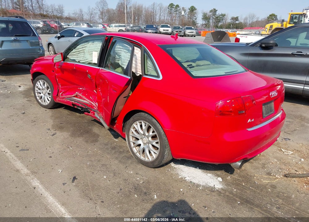 2008 AUDI A4 2.0T/SE 2.0T VIN: WAUDF78E08A159421