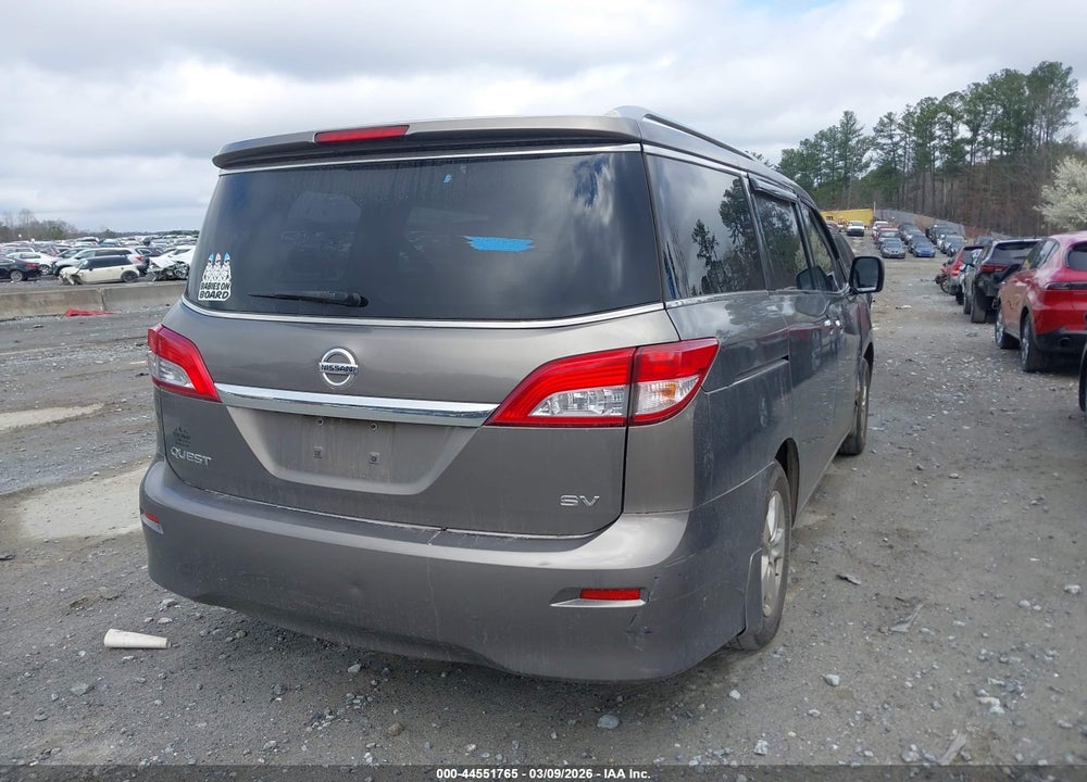 2015 NISSAN QUEST SV VIN: JN8AE2KP5F9126570
