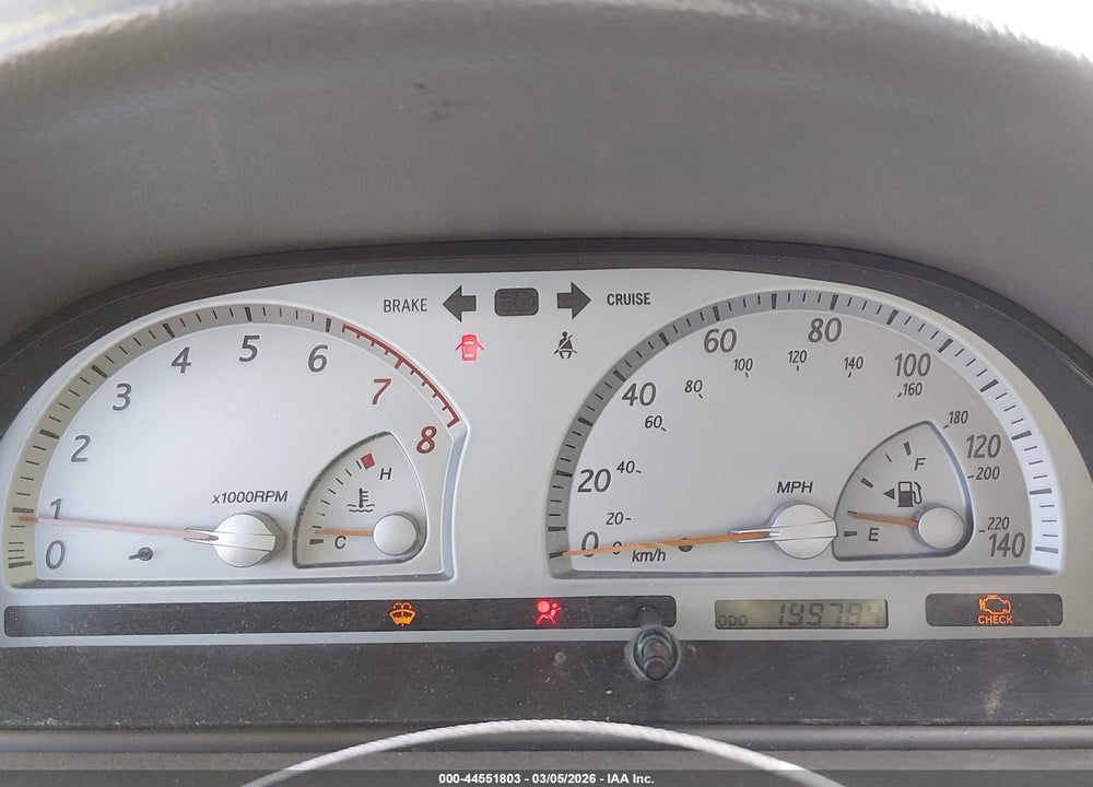 2004 TOYOTA CAMRY LE VIN: 4T1BE32K74U276163