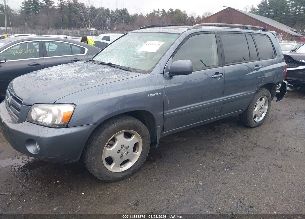 2005 TOYOTA HIGHLANDER LIMITED V6 VIN: JTEEP21A050109372