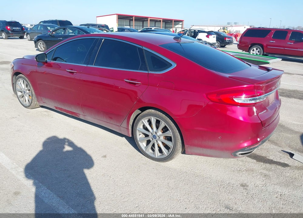 2017 FORD FUSION PLATINUM VIN: 3FA6P0D97HR349978
