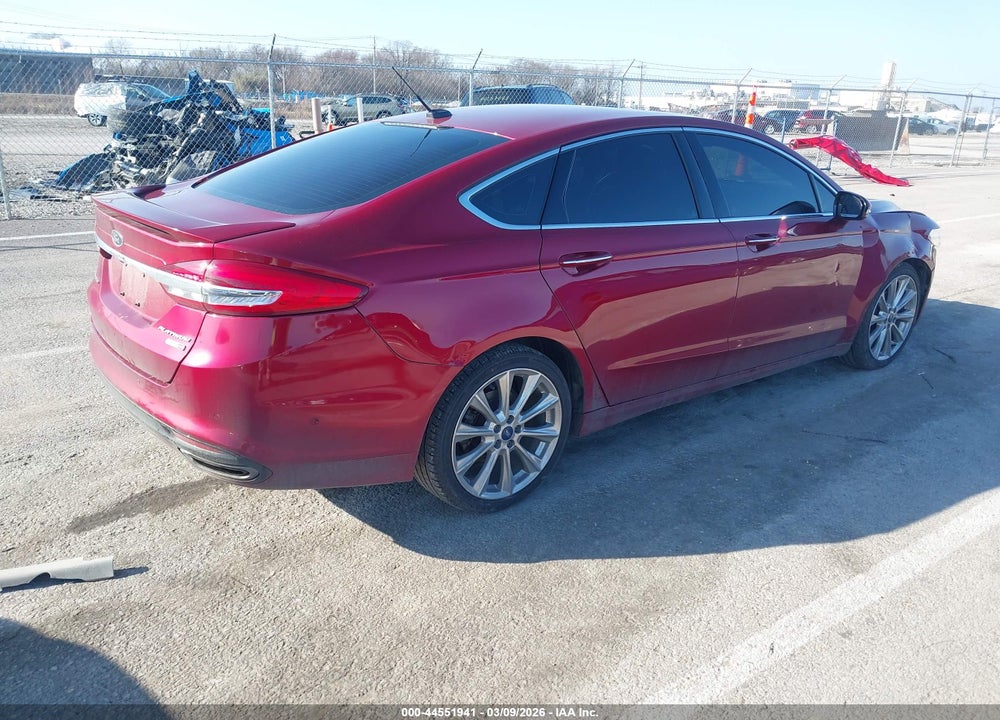 2017 FORD FUSION PLATINUM VIN: 3FA6P0D97HR349978