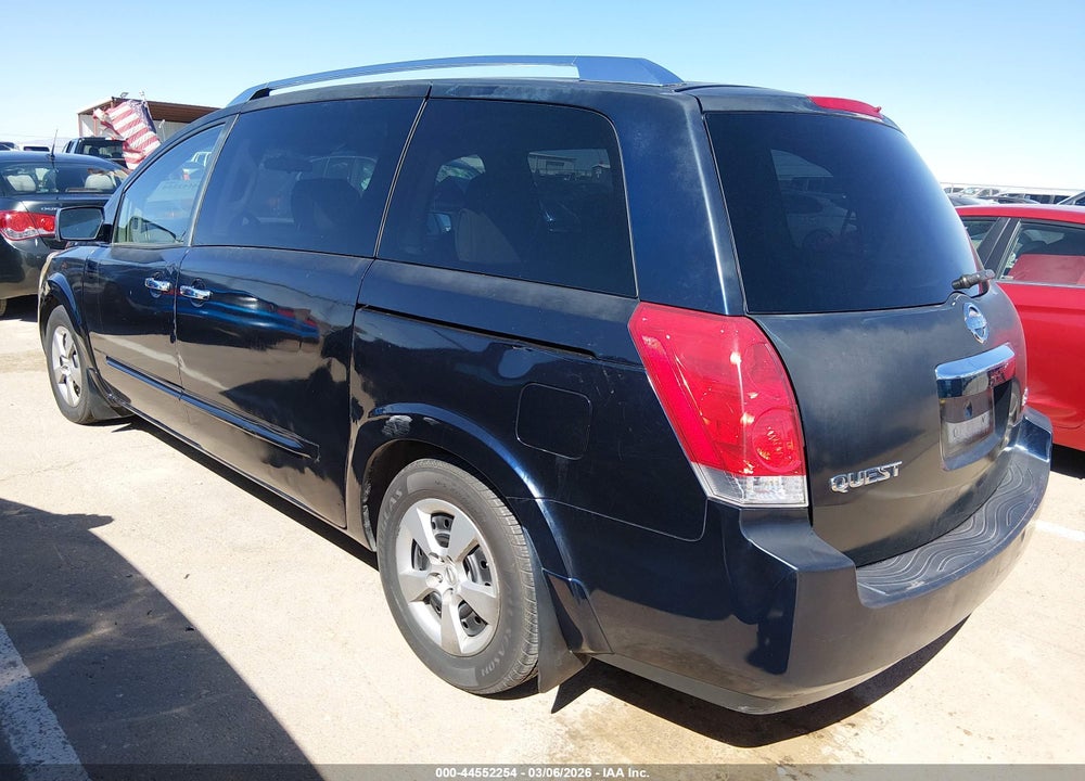 2008 NISSAN QUEST 3.5 S VIN: 5N1BV28U68N123549