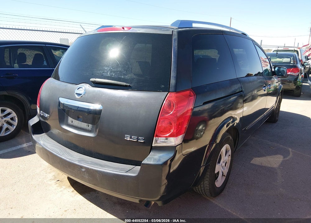 2008 NISSAN QUEST 3.5 S VIN: 5N1BV28U68N123549