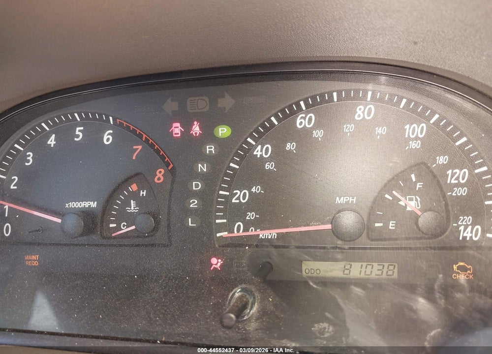 2003 TOYOTA CAMRY LE VIN: 4T1BE30K73U158034
