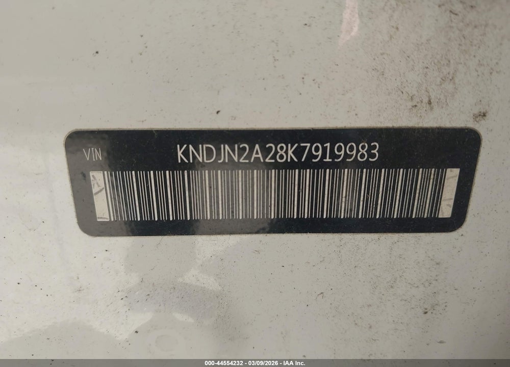 2019 KIA SOUL VIN: KNDJN2A28K7919983