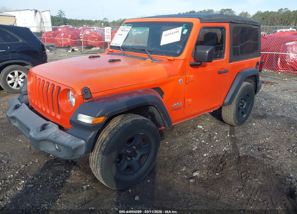 2019 JEEP WRANGLER SPORT 4X4 VIN: 1C4GJXAG9KW560955
