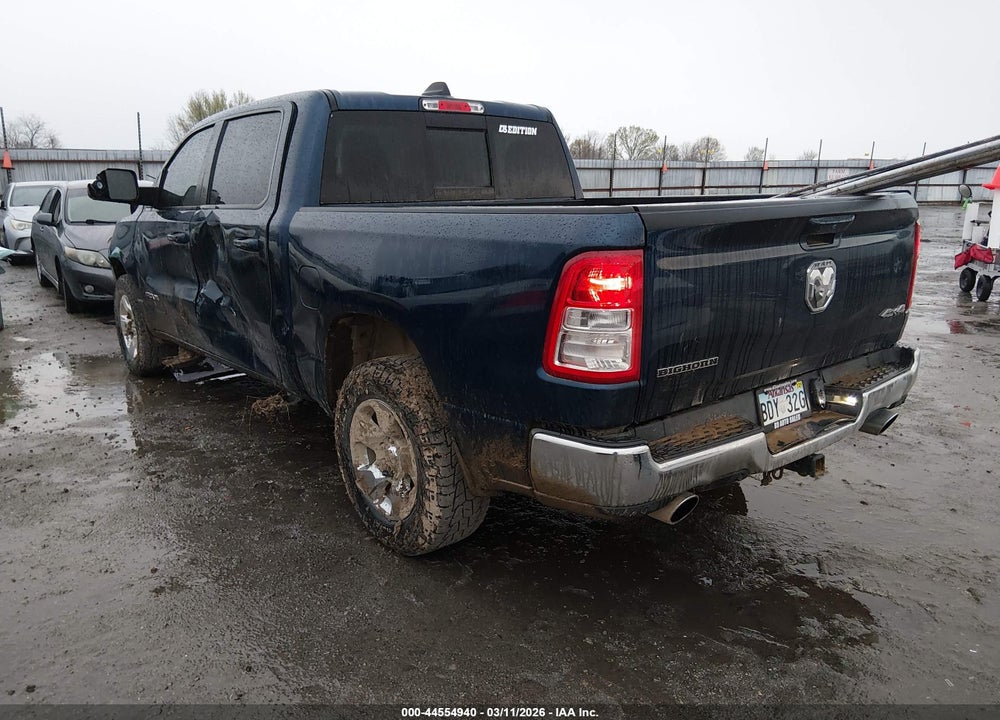 2022 RAM 1500 BIG HORN  4X4 5'7 BOX VIN: 1C6SRFFM5NN155706