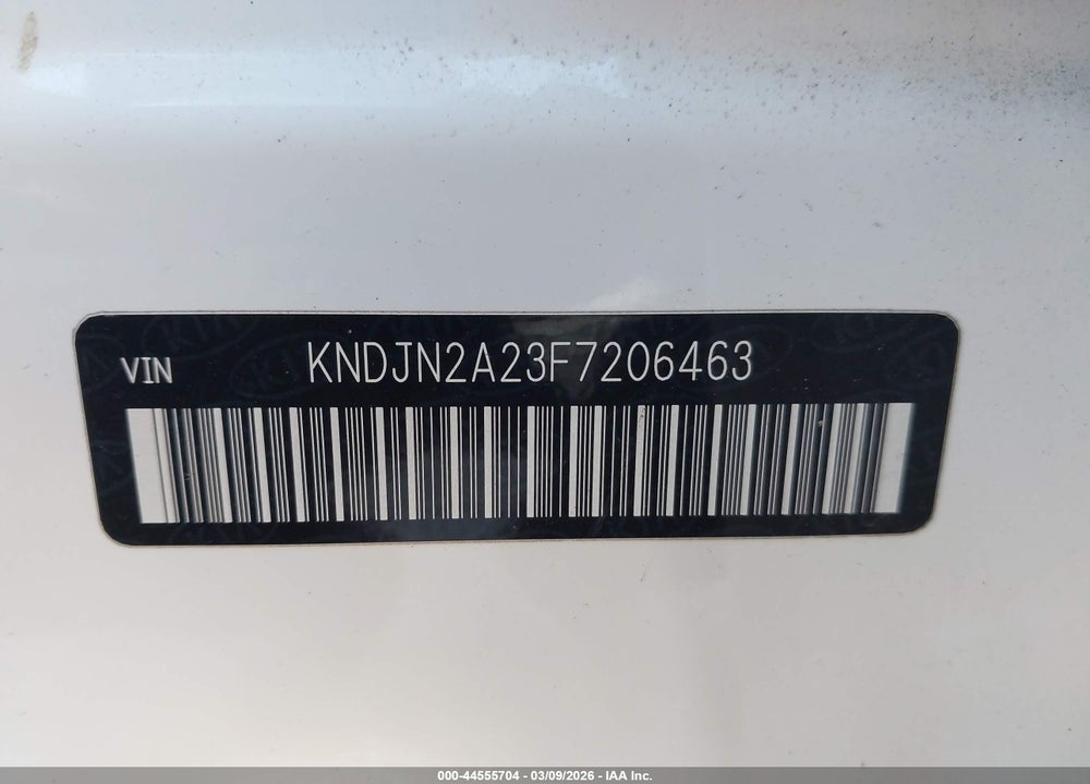 2015 KIA SOUL VIN: KNDJN2A23F7206463
