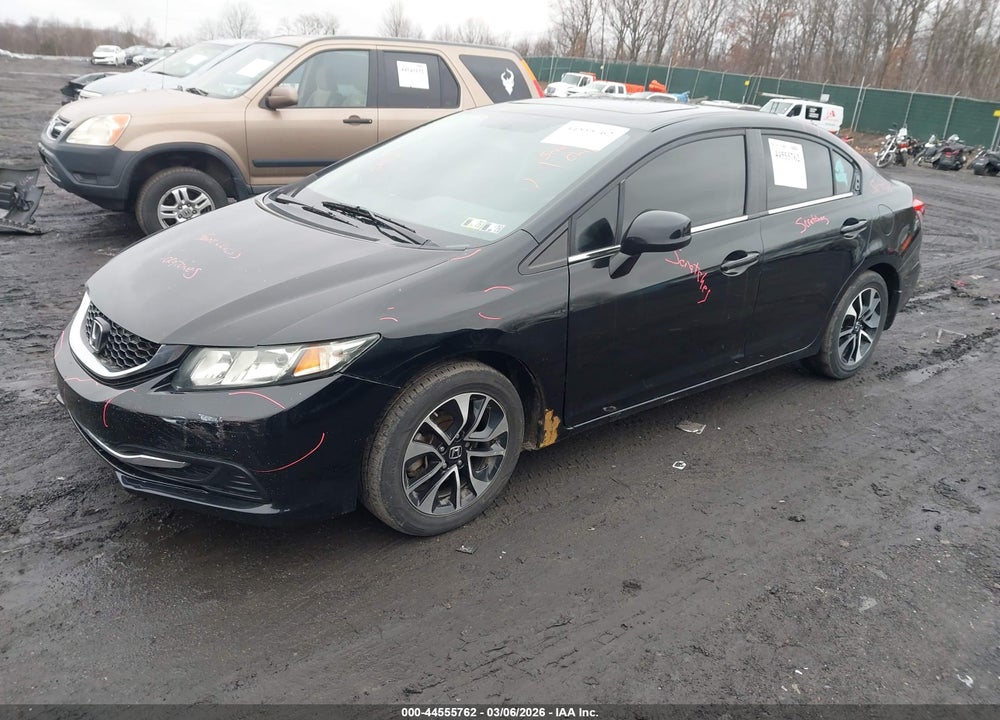 2013 HONDA CIVIC EX VIN: 19XFB2F8XDE201558
