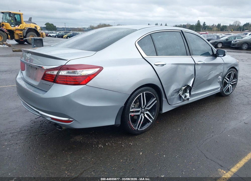 2016 HONDA ACCORD SPORT VIN: 1HGCR2F50GA125698