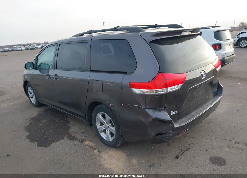 2012 TOYOTA SIENNA LE V6 8 PASSENGER VIN: 5TDKK3DC9CS229142