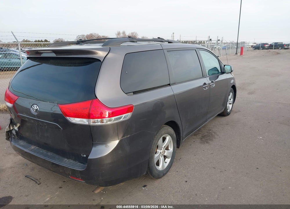 2012 TOYOTA SIENNA LE V6 8 PASSENGER VIN: 5TDKK3DC9CS229142