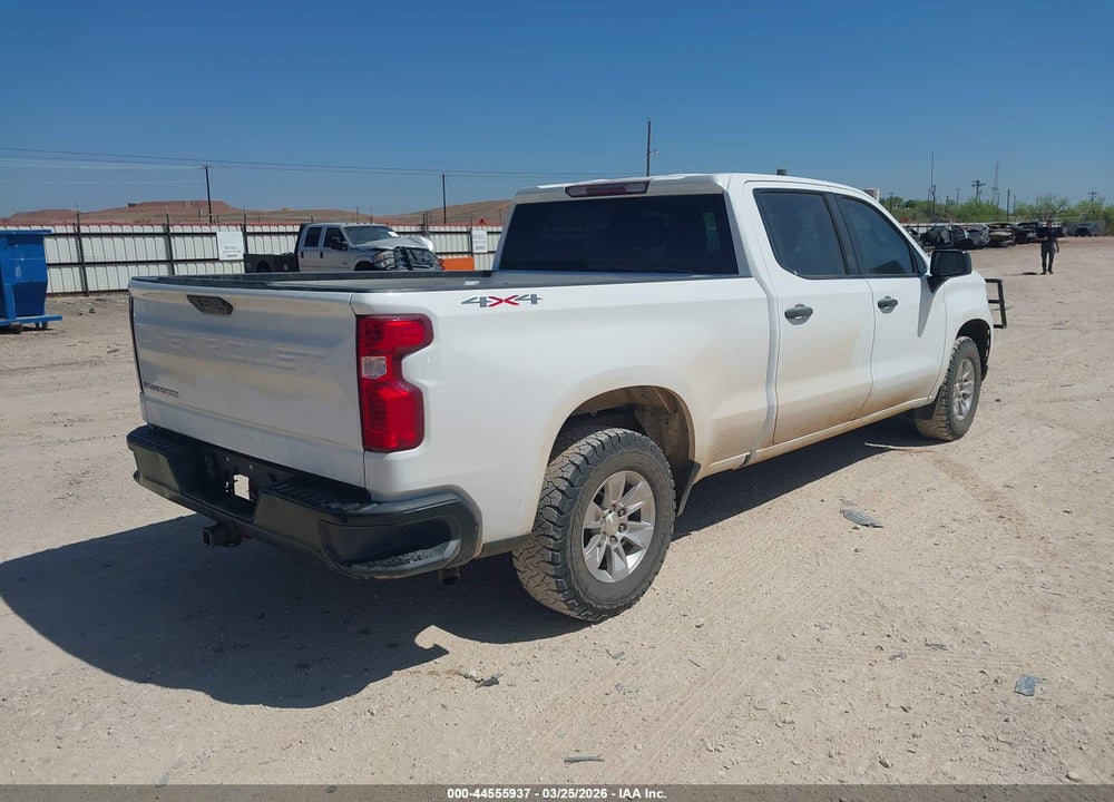2020 CHEVROLET SILVERADO 1500 4WD  STANDARD BED WT VIN: 3GCUYAEF7LG326763