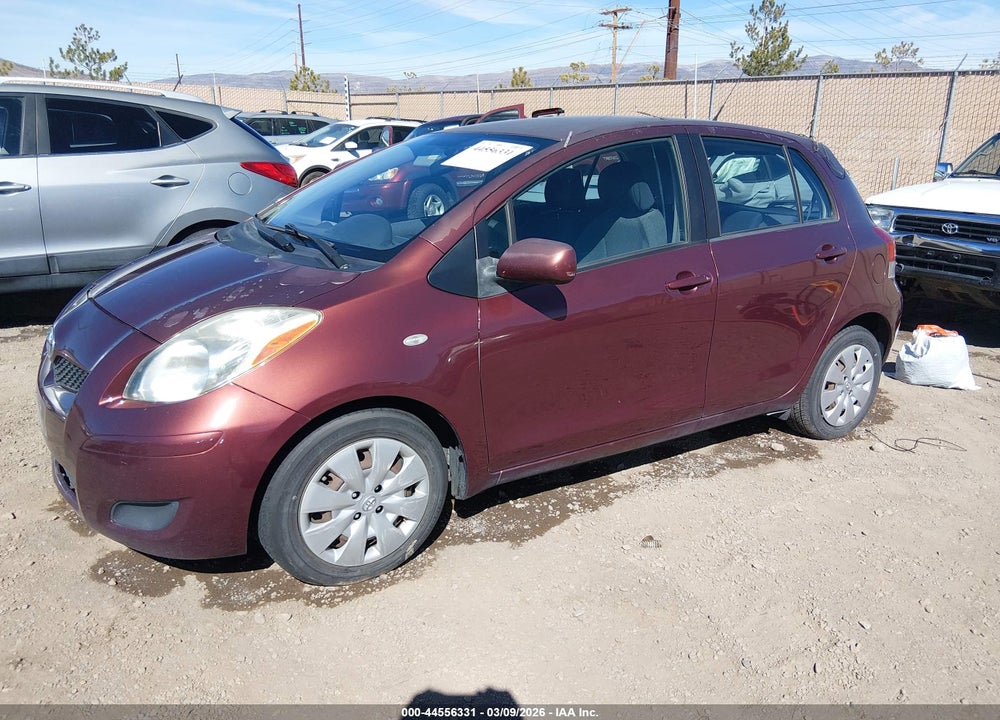 2009 TOYOTA YARIS VIN: JTDKT903095222262