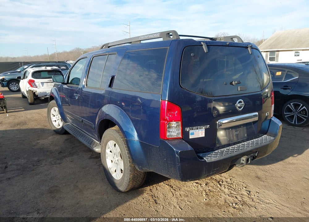 2006 NISSAN PATHFINDER LE VIN: 5N1AR18W36C660478