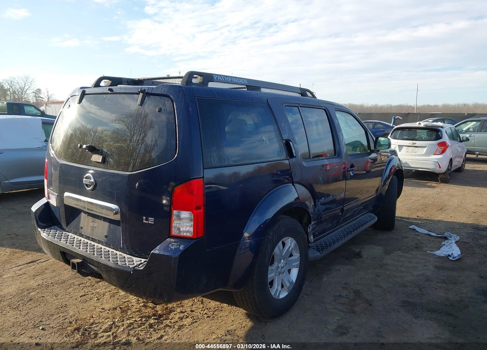 2006 NISSAN PATHFINDER LE VIN: 5N1AR18W36C660478