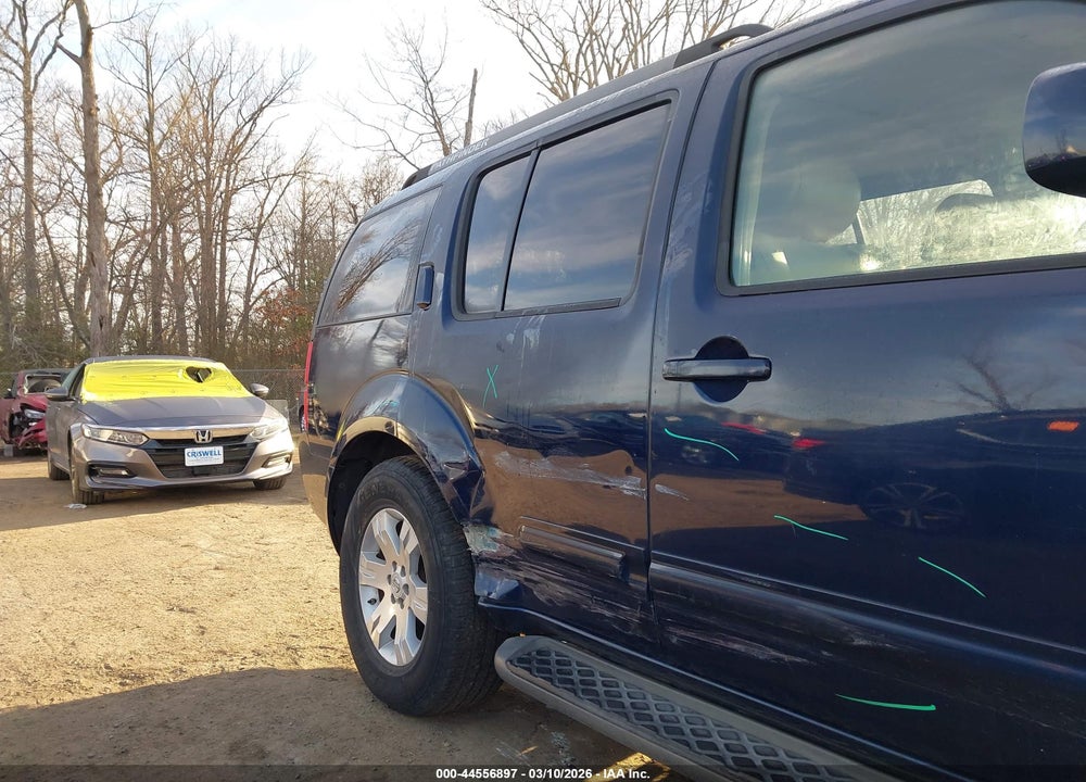 2006 NISSAN PATHFINDER LE VIN: 5N1AR18W36C660478