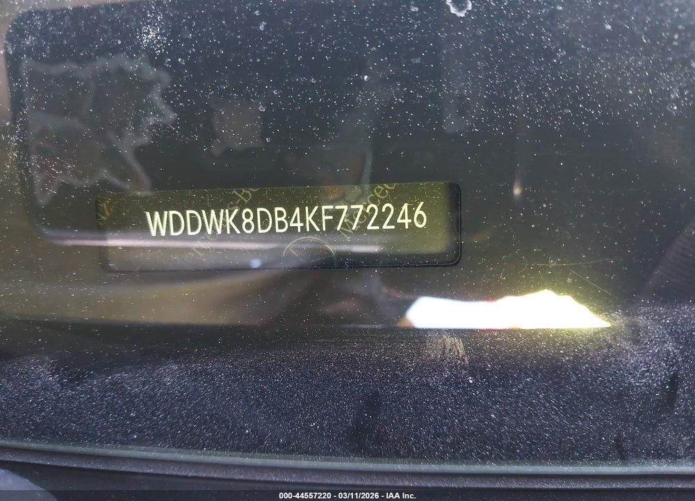 2019 MERCEDES-BENZ C 300 VIN: WDDWK8DB4KF772246