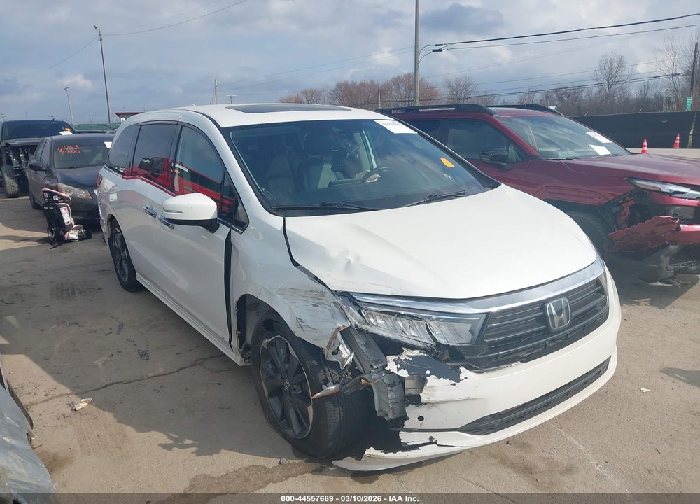 2021 HONDA ODYSSEY ELITE VIN: 5FNRL6H94MB002457