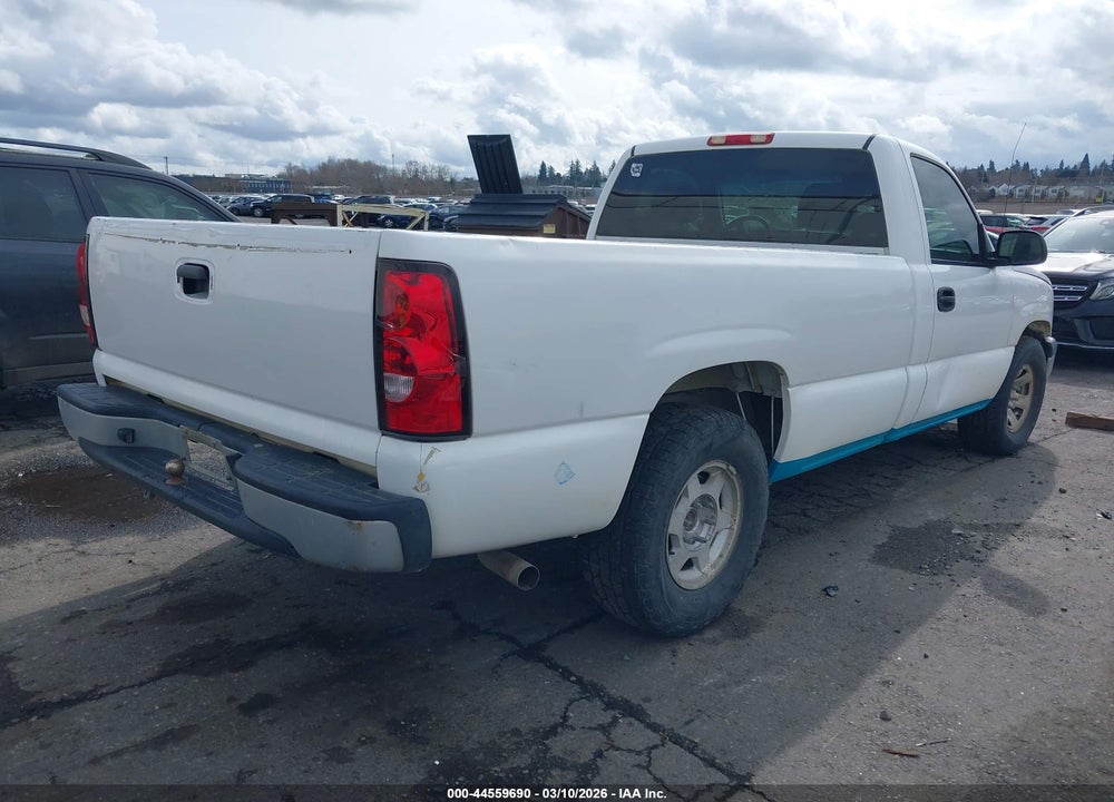 2006 CHEVROLET SILVERADO 1500 WORK TRUCK VIN: 1GCEC14X96Z230053