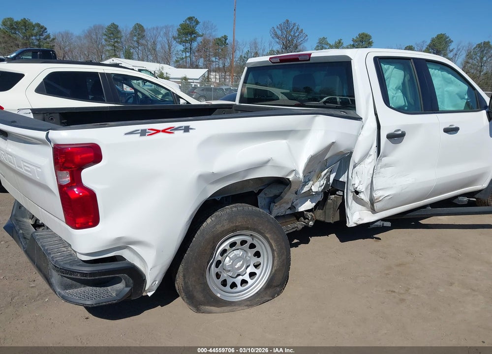 2025 CHEVROLET SILVERADO 1500 4WD  STANDARD BED WT VIN: 1GCRKAEK7SZ292567
