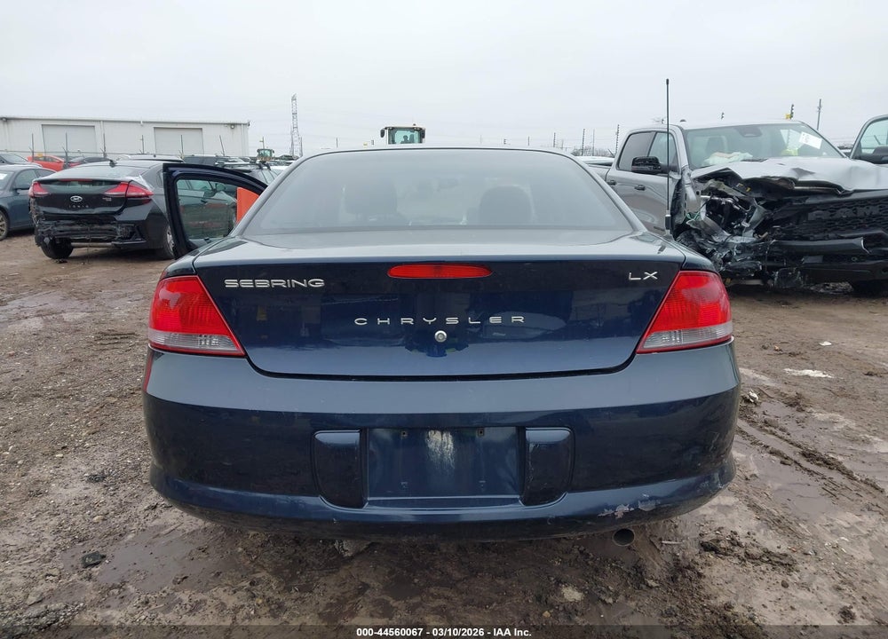 2003 CHRYSLER SEBRING LX VIN: 1C3EL46T13N539924