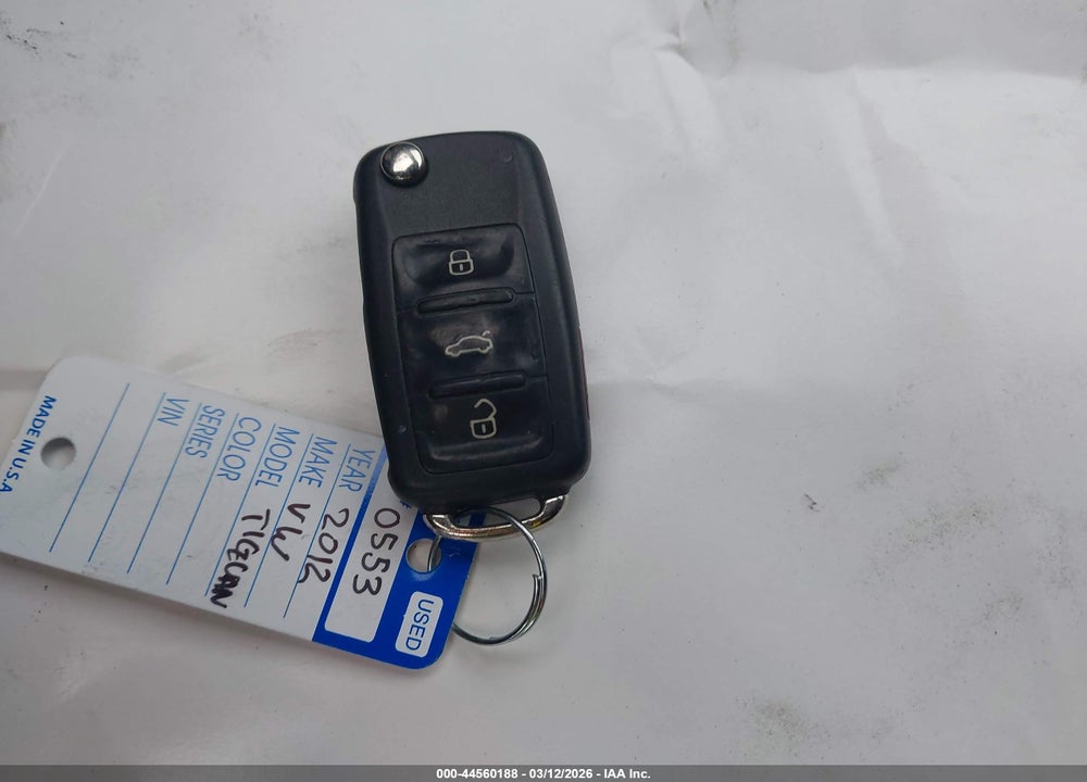 2012 VOLKSWAGEN TIGUAN S/SE/SEL VIN: WVGBV7AX9CW000641