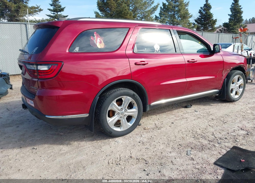 2014 DODGE DURANGO LIMITED VIN: 1C4RDJDG3EC552574
