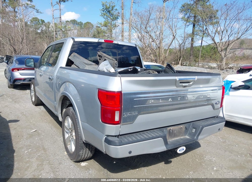 2018 FORD F-150 PLATINUM VIN: 1FTEW1C54JFE24622