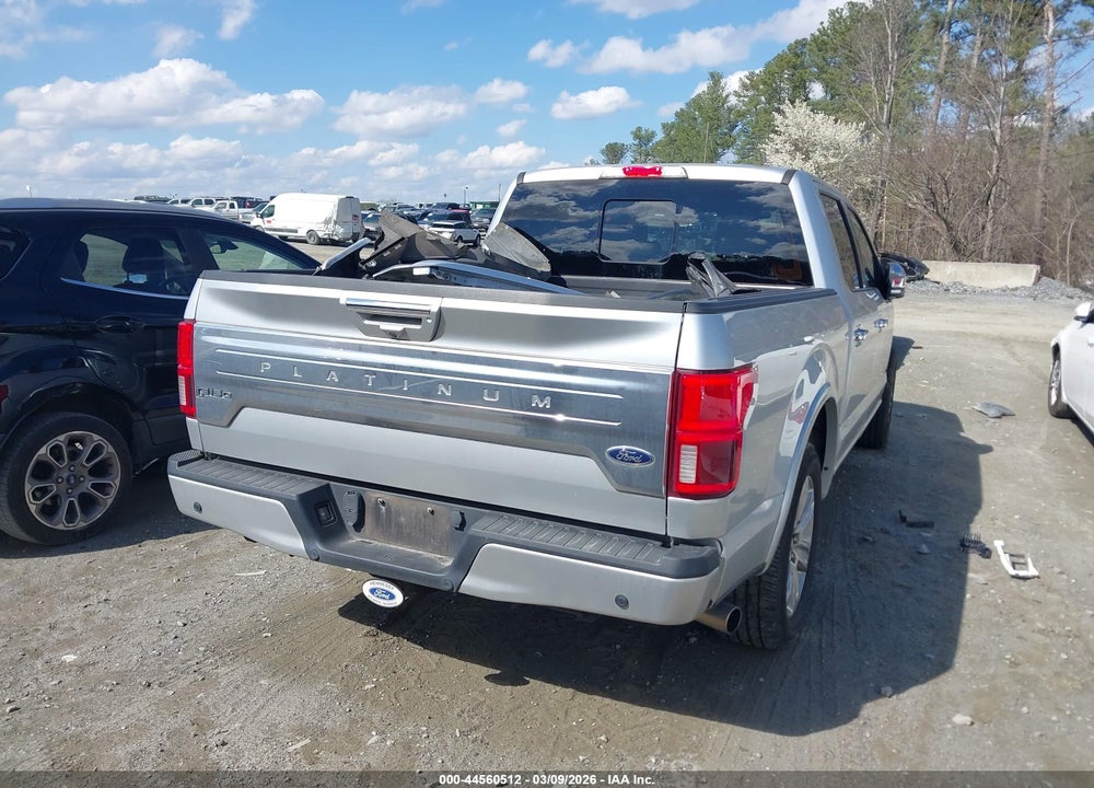 2018 FORD F-150 PLATINUM VIN: 1FTEW1C54JFE24622