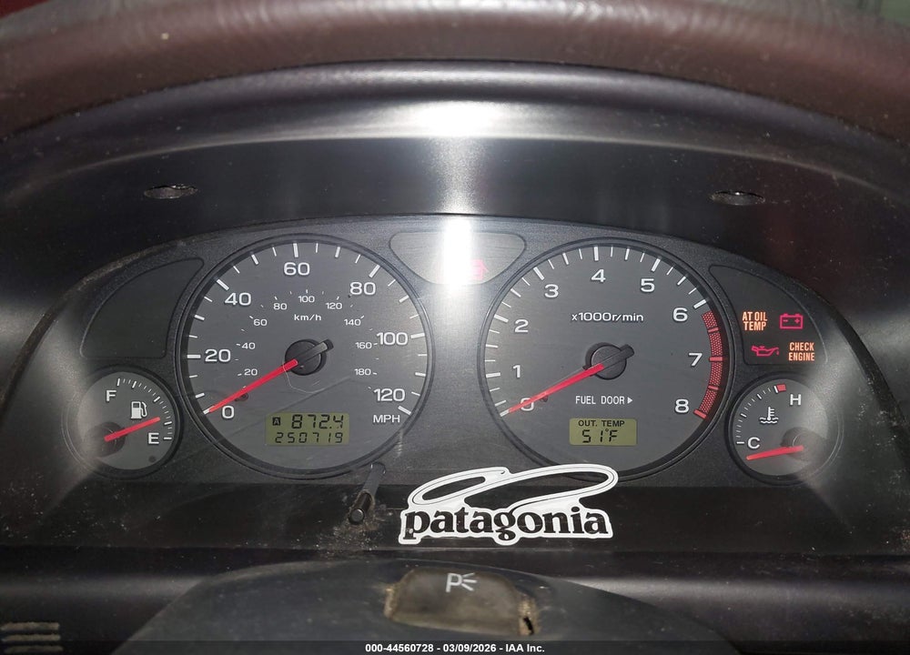 2001 SUBARU FORESTER S VIN: JF1SF65601H745413