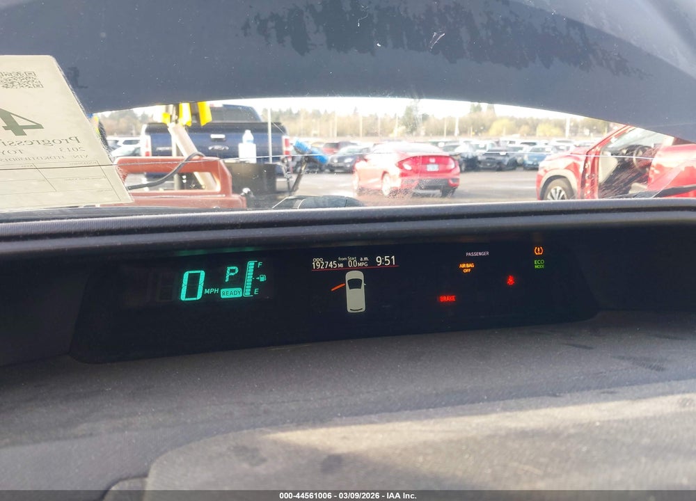 2013 TOYOTA PRIUS C TWO VIN: JTDKDTB30D1542334