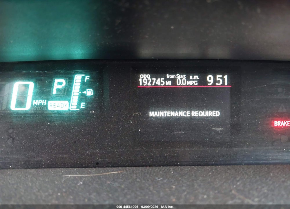 2013 TOYOTA PRIUS C TWO VIN: JTDKDTB30D1542334