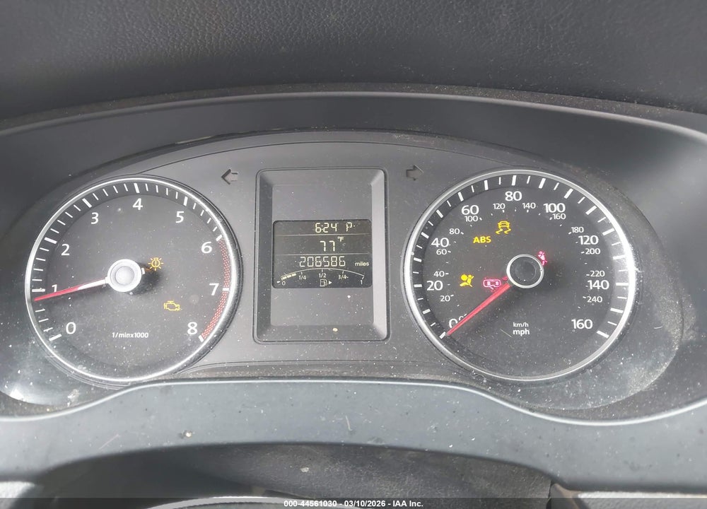 2012 VOLKSWAGEN JETTA 2.5L SE VIN: 3VWDX7AJXCM340283