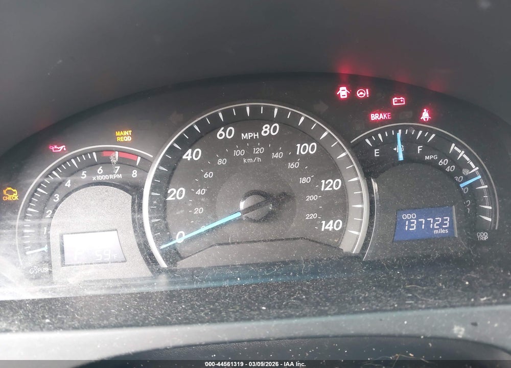 2012 TOYOTA CAMRY LE VIN: 4T1BF1FK2CU135852