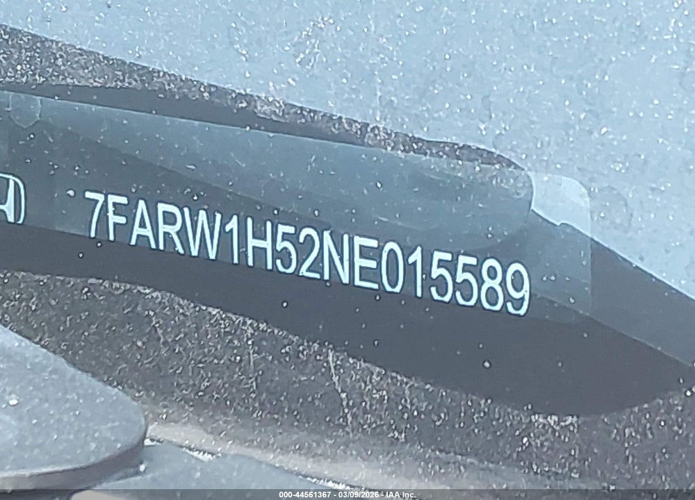 2022 HONDA CR-V 2WD EX VIN: 7FARW1H52NE015589